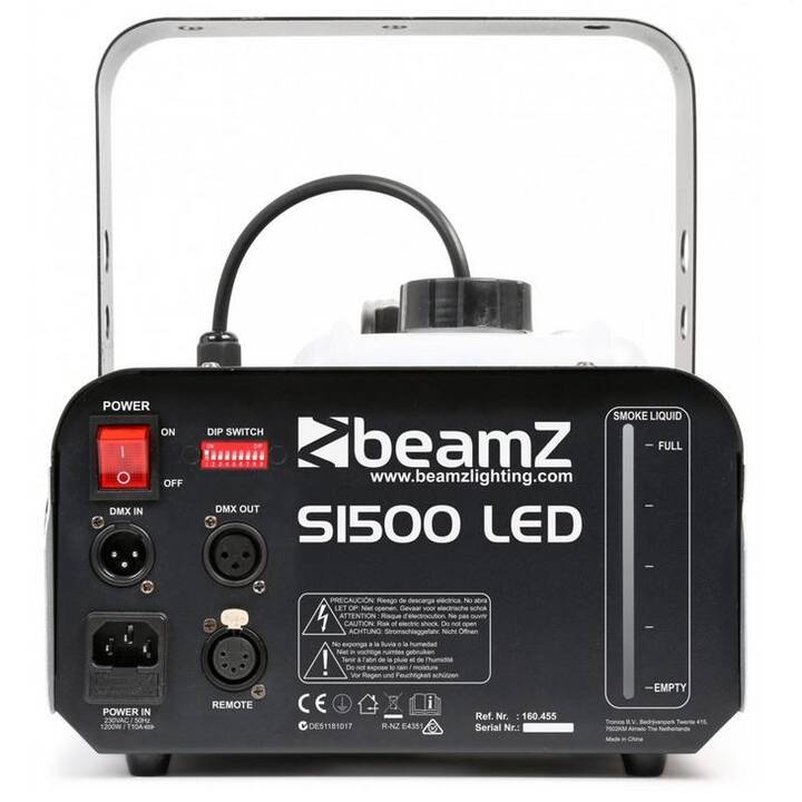 BEAMZ S1500LED Macchina del fumo (2.5 l, 1500 W, Bianco, Nero)