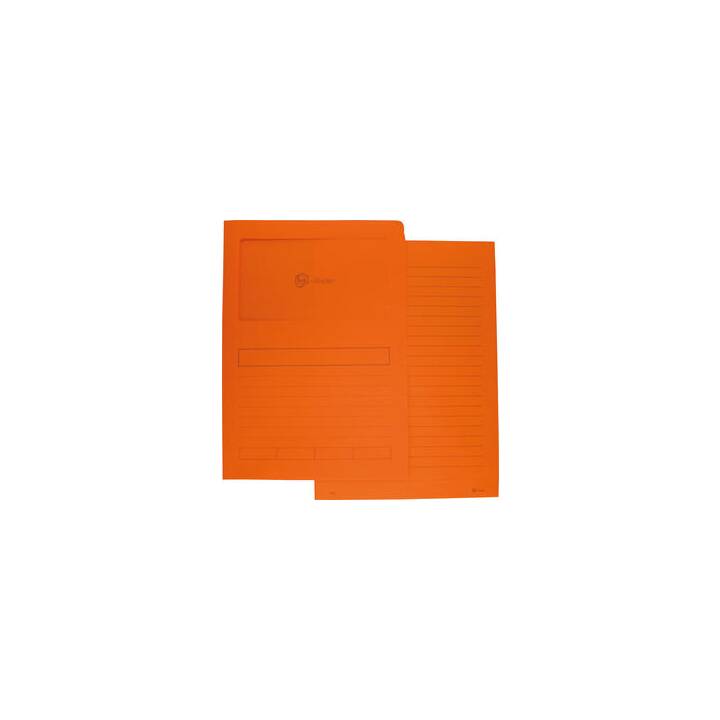 GÖSSLER Dossier d'index (Orange, A4, 100 pièce)