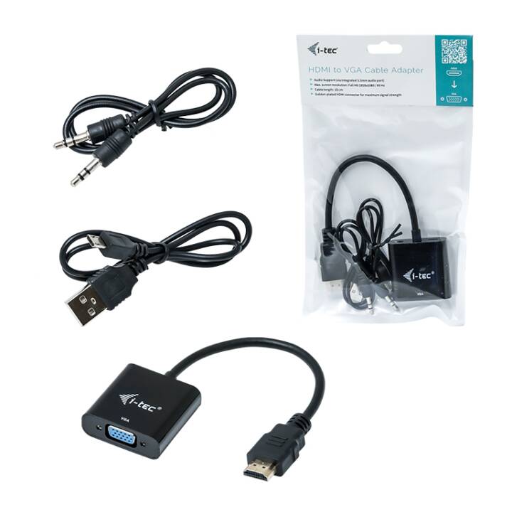 I-TEC Adaptateur (VGA, HDMI, 0.15 m) - Interdiscount