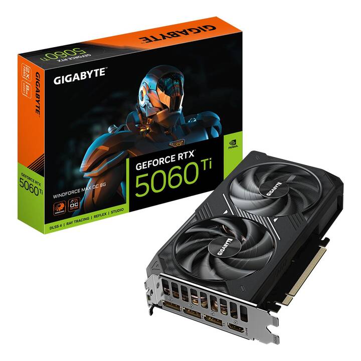 GIGABYTE Nvidia GeForce RTX 5060 Ti Windforce Max OC FH Dual (8 GB