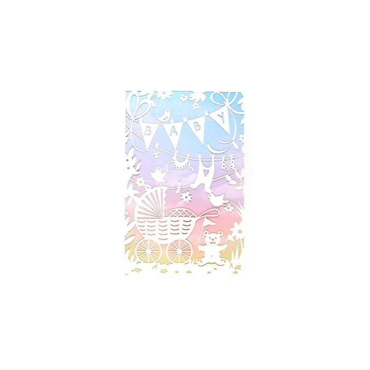ABC Carte de vœux (Naissance, B6, Multicolore)