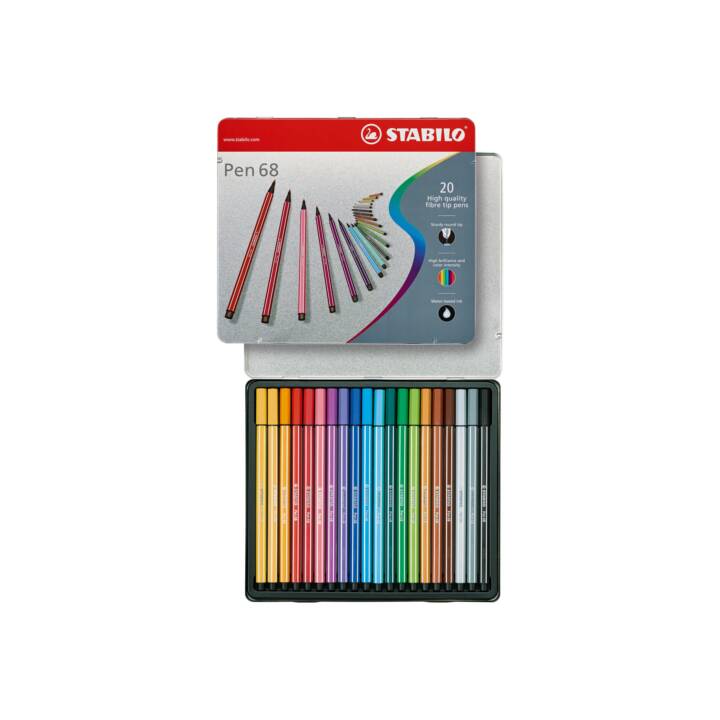 STABILO Crayon feutre (Multicolore, 20 pièce)