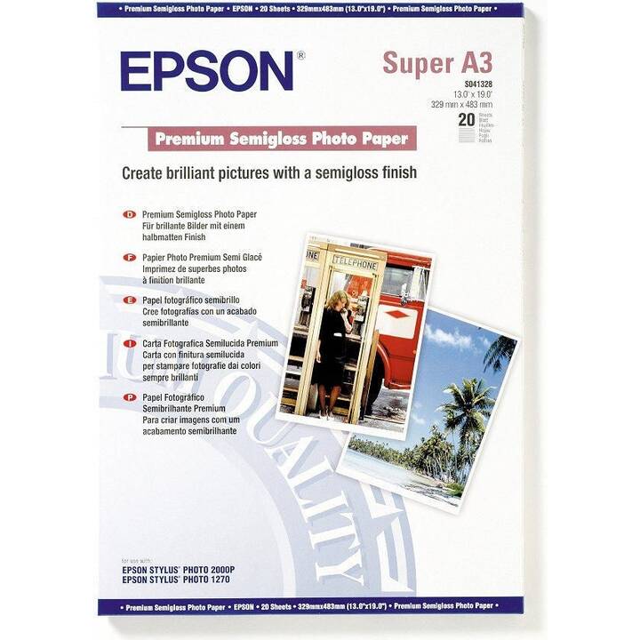 EPSON Papiers plotter Premium (A3+, 250 g/m2)