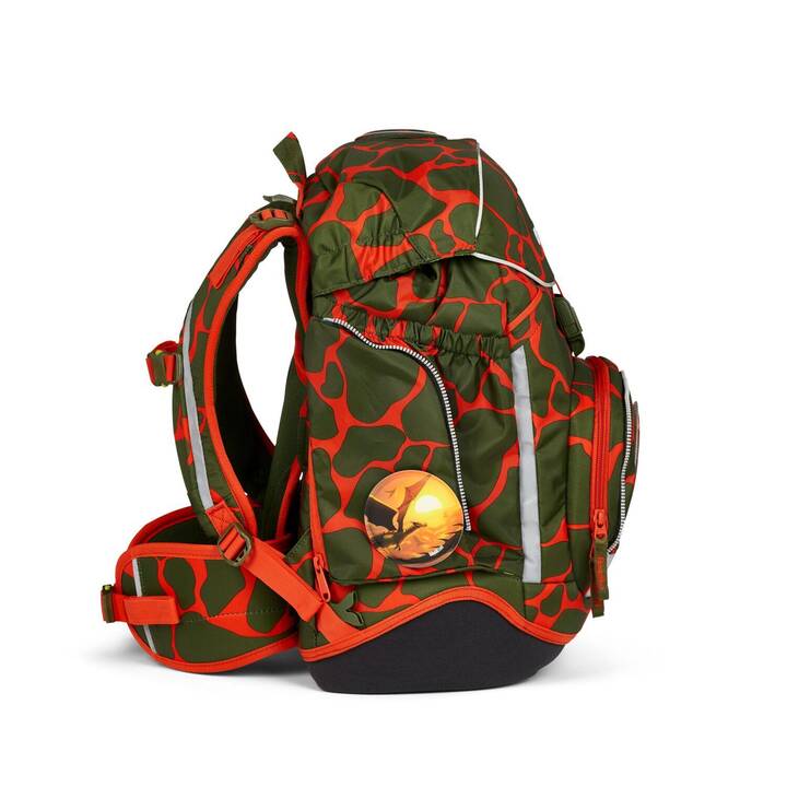 ERGOBAG Jeu de sacoches Pack Fire DragonBear (20 l, Orange, Vert)