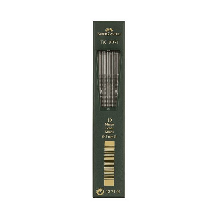 FABER-CASTELL Bleistiftmine TK-9071 (Grau, 10 Stück)