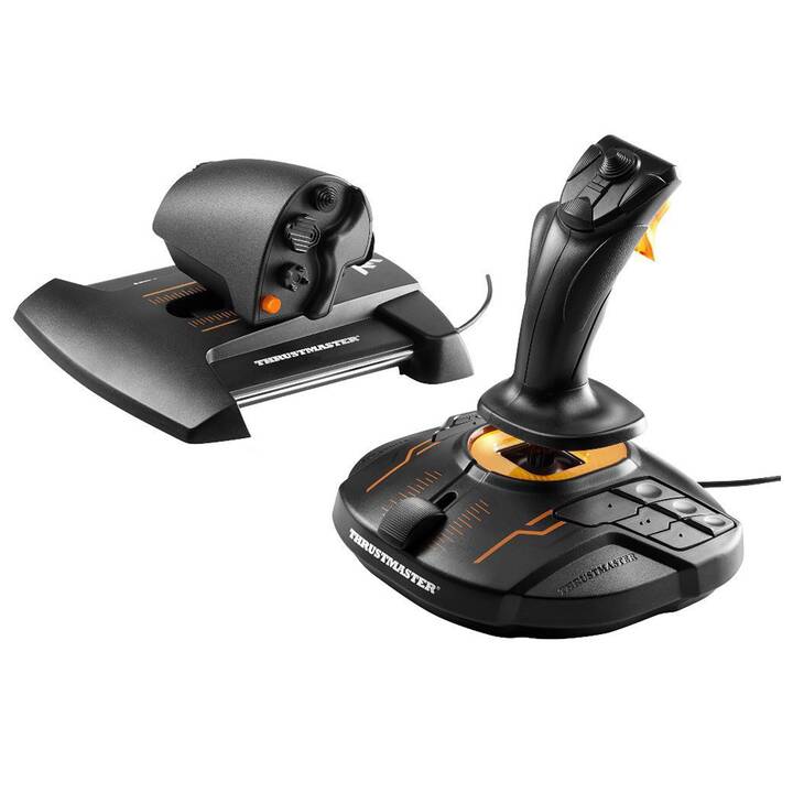 THRUSTMASTER T.16000M FCS Hotas Joystick (Orange, Schwarz)