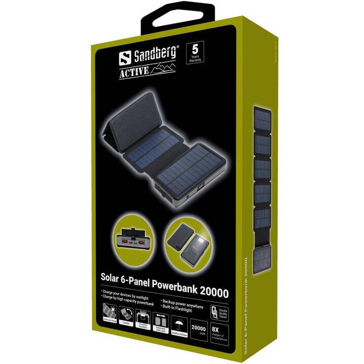 SANDBERG Solar (20000 mAh, Power Delivery)