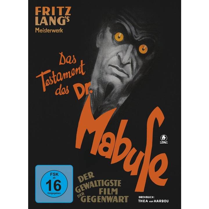Das Testament des Dr. Mabuse (Mediabook, Limited Edition, s/w, DE)