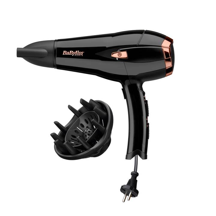 BABYLISS D373CHE Retracord System (2000 W, Roségold, Noir)