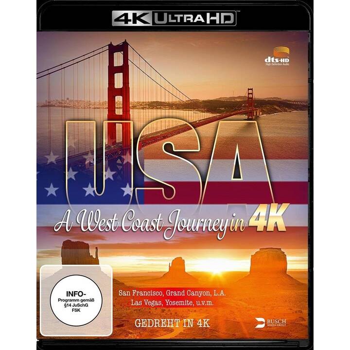 USA - A West Coast Journey in 4K (4K Ultra HD, DE, EN)