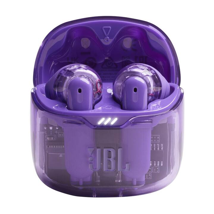 JBL BY HARMAN Tune Flex Ghost Edition (ANC, Bluetooth 5.2, Violett, Transparent)