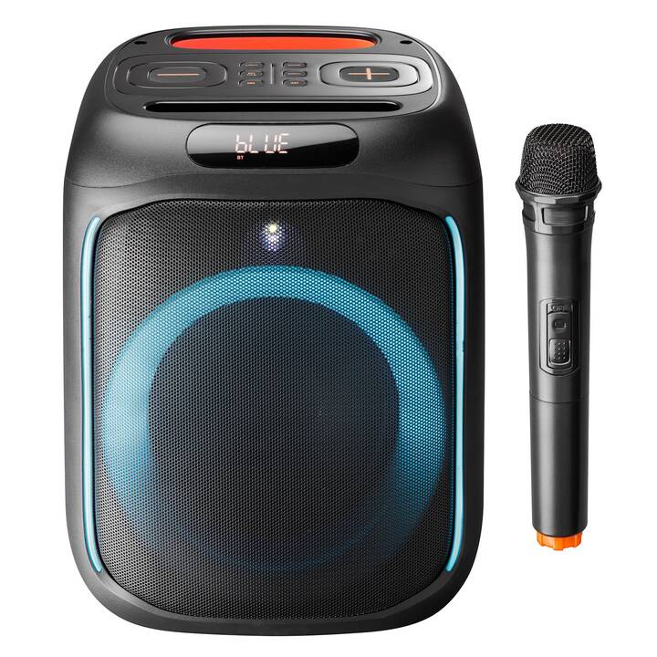 INTERTRONIC Bluetooth-Lautsprecher BLT-85 Partyqube (Schwarz)