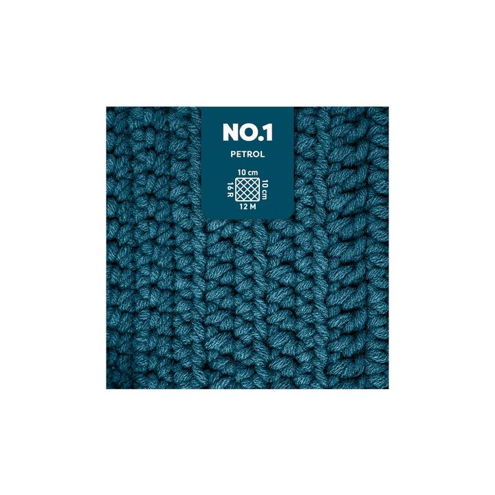 MYBOSHI Wolle Nr.1 (50 g, Blau, Petrol)