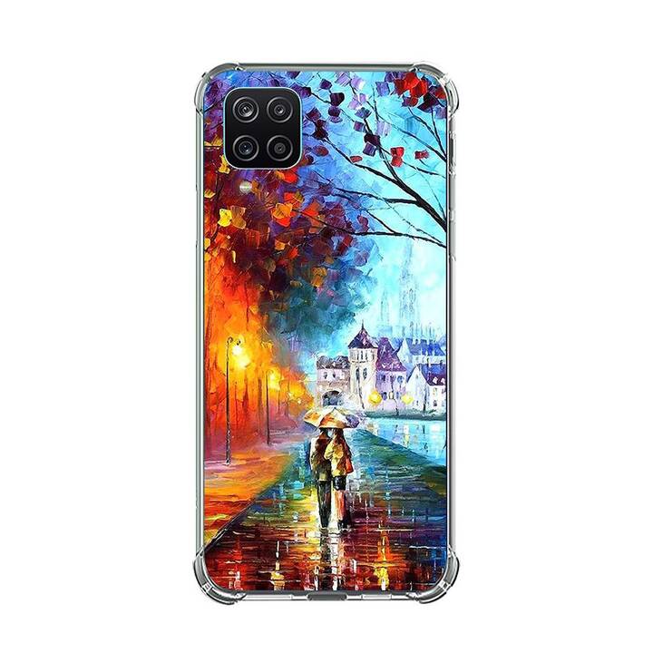 EG Backcover (Galaxy A22 5G, Landschaft, Orange)