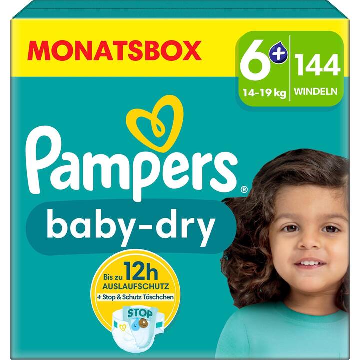 PAMPERS Baby-Dry 6+ (144 pièce)