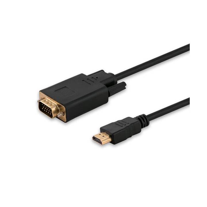 SAVIO Verbindungskabel (HDMI Typ-A, HD D-Sub, 1.8 m)