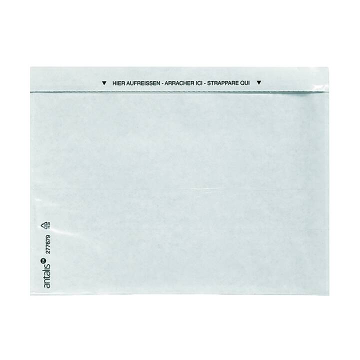 ANTALIS Dokumententasche (C5, Transparent, 1000 Stück)
