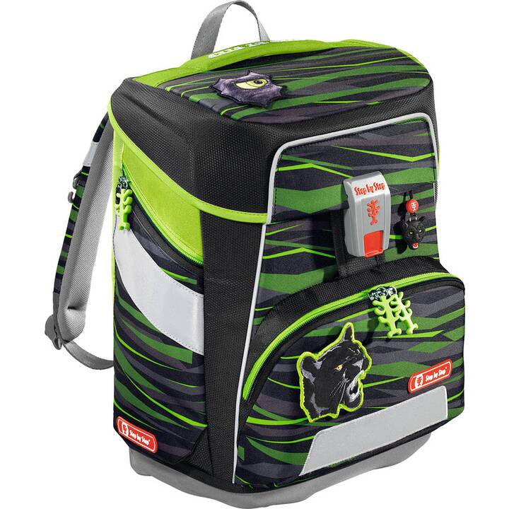 STEP BY STEP Set di borse Space Wild Cat Chiko (20 l, Nero, Verde)