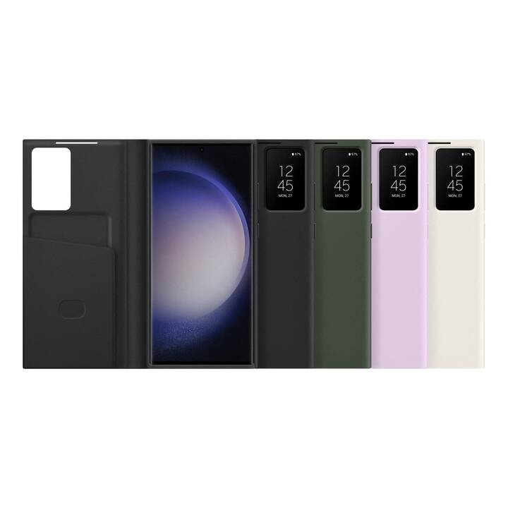 SAMSUNG Flipcover Smart View Wallet Case (Galaxy S23 Ultra, Crema)