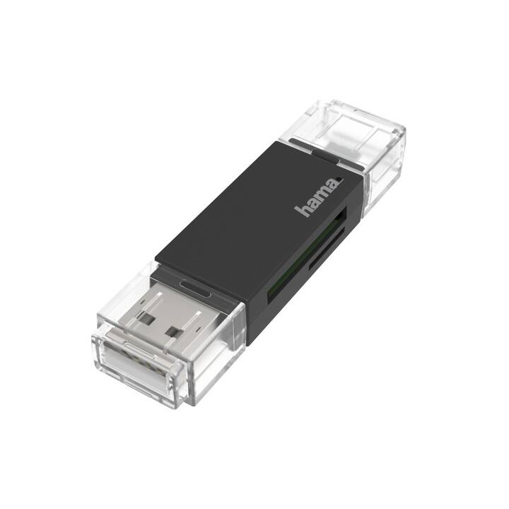 HAMA Kartenleser (MicroUSB, USB Typ A)