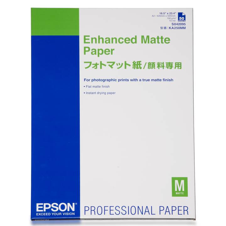 EPSON C13S042095 Kopierpapier (50 Blatt, A2, 192 g/m2)