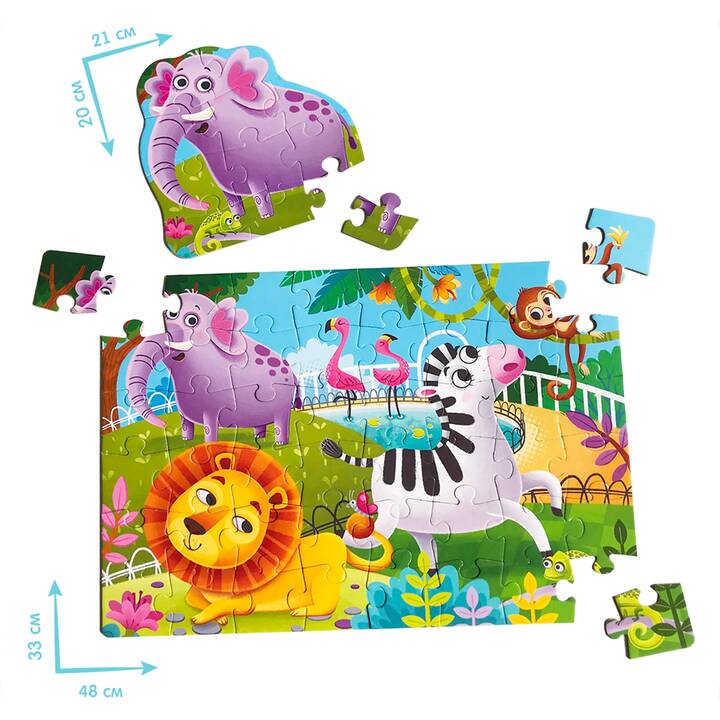 ROTER KÄFER Animali della foresta Maxi Puzzles Puzzle (59 x)