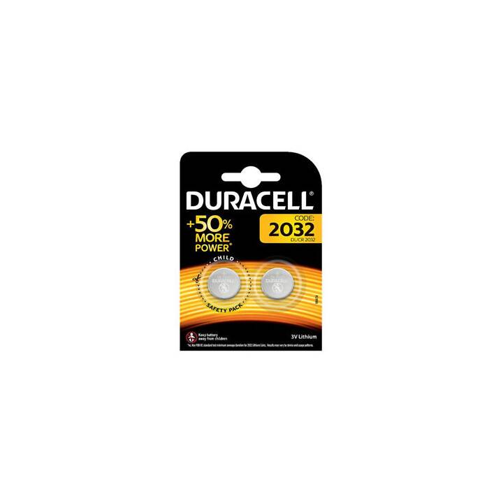 DURACELL Batterie (CR2032, Armbanduhr, 2 Stück)
