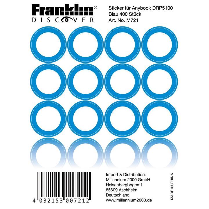 FRANKLIN Autocollant AnyBook M721 (DE, Anybook)