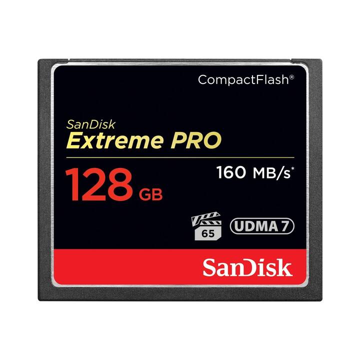 SANDISK Compact Flash Extreme Pro (UDMA 7, 128 GB, 160 MB/s)