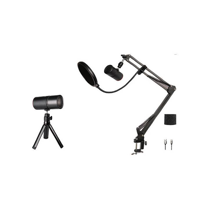 THRONMAX M20 Streaming Kit Studiomikrofon (Schwarz)