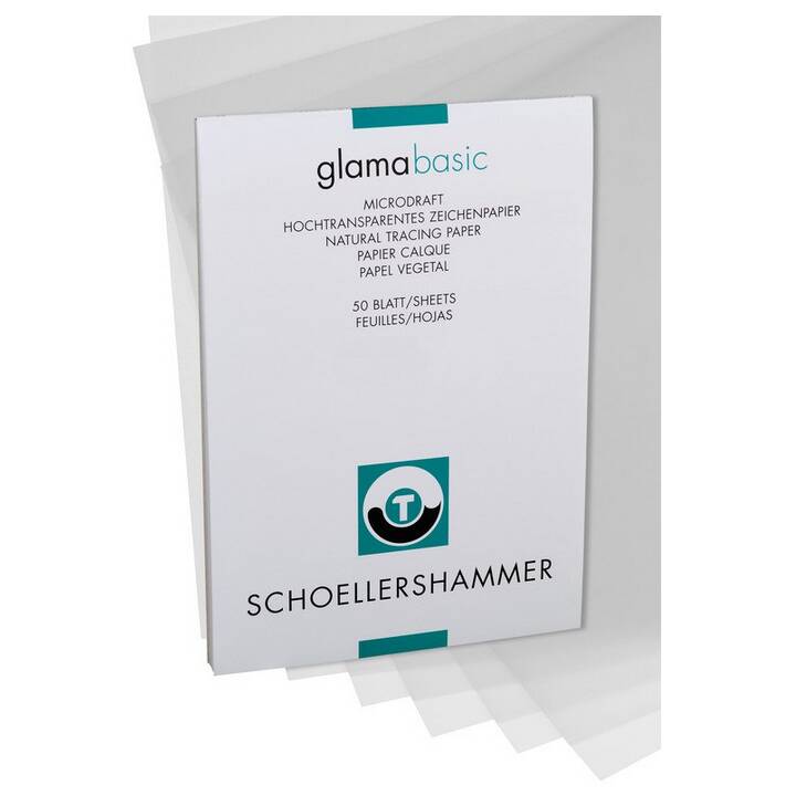 SCHOELLERSHAMMER Carta speciale Glama Basic (Transparente, A3, 50 pezzo)