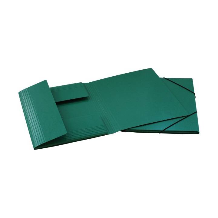 EROLA Cartellina con elastico (Verde, A4, 1 pezzo)