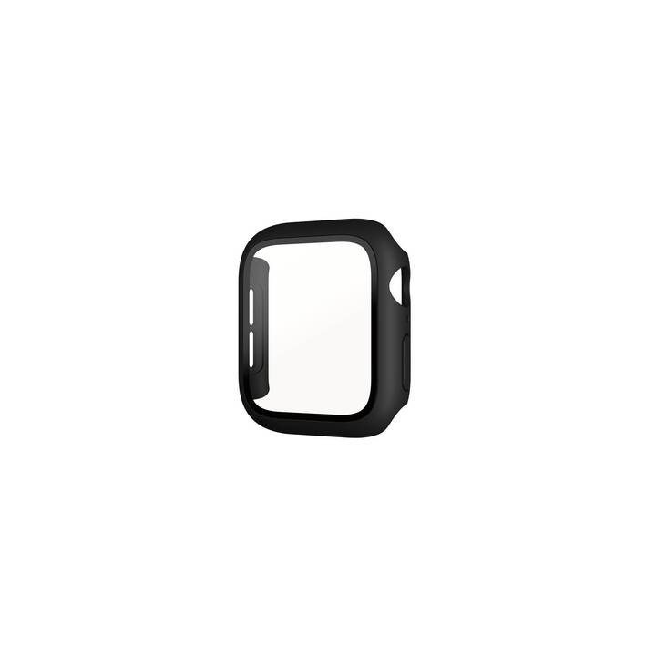 PANZERGLASS Full Body Apple Watch 4/5/6/SE 44mm Schutzfolie (Apple Watch 44 mm, Transparent, Schwarz)