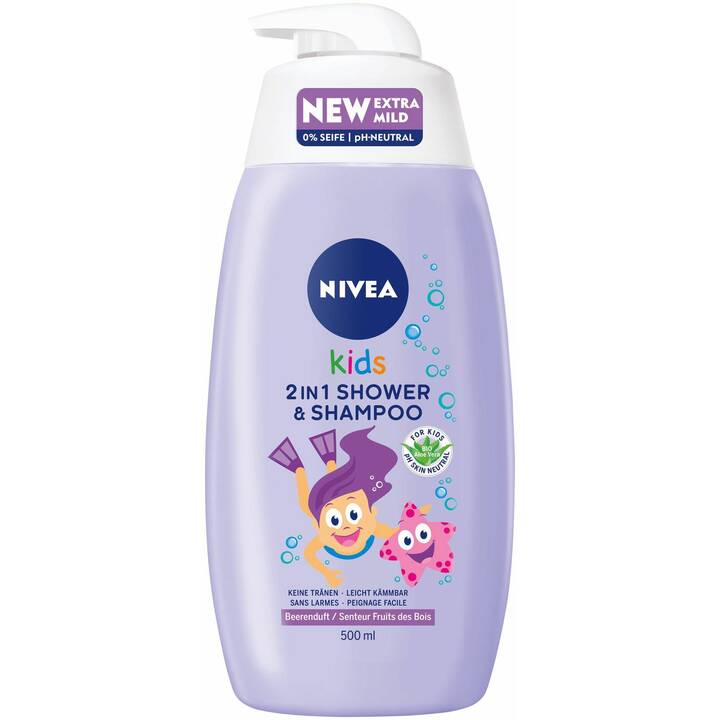 NIVEA 2 en 1 shampooing (Baies, Aloès vera, Camomille, 500 ml)