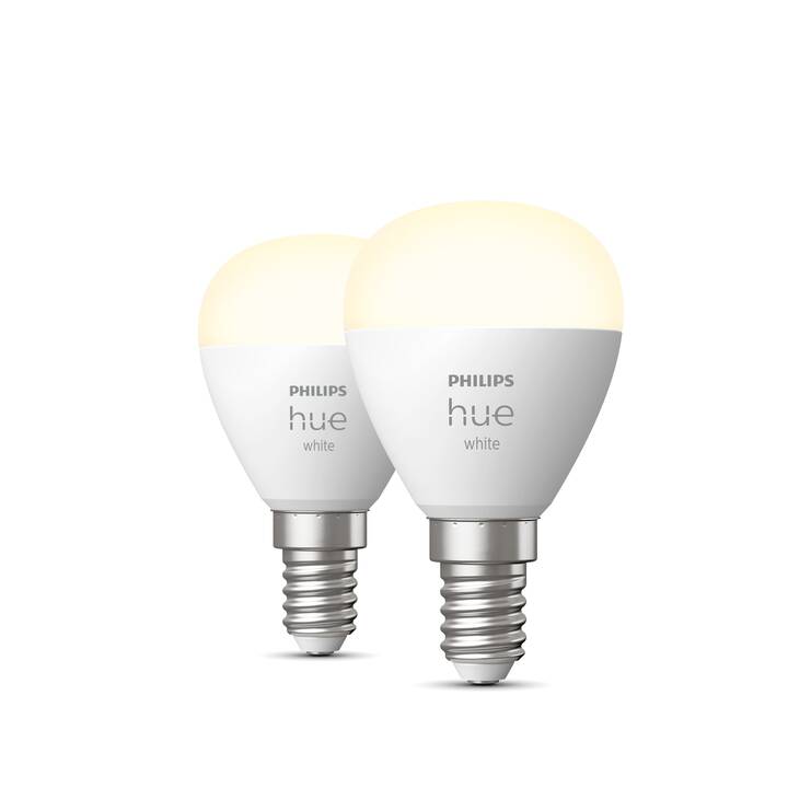 PHILIPS HUE LED Birne White P45 (E14, Bluetooth, 5.7 W)