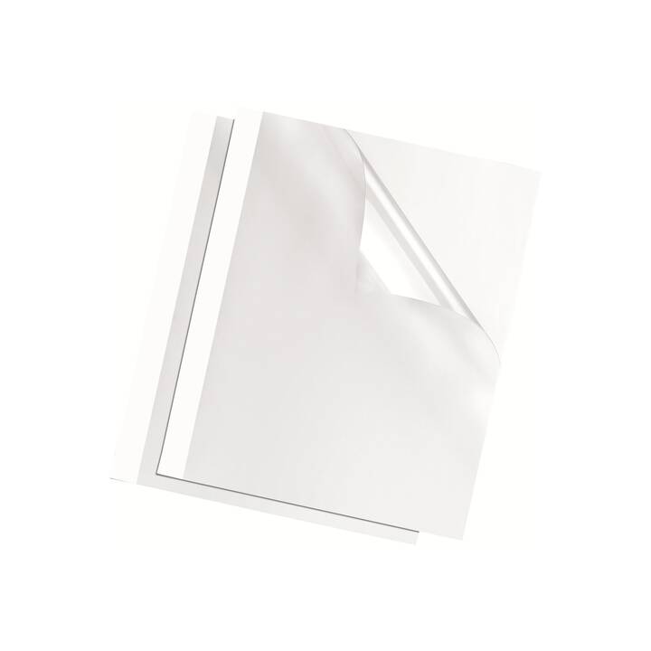 FELLOWES Couverture de reliure thermique (29.7 cm x  1.4 cm, Blanc)
