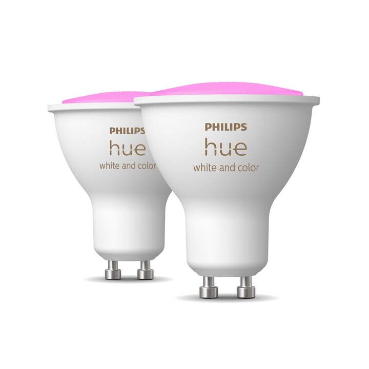 PHILIPS HUE Lampadina LED White & Color Ambiance (GU10, Bluetooth, 5.7 W)