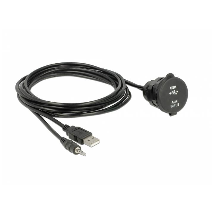 DELOCK Verbindungskabel (3.5 mm Klinke, USB Typ-A, 2 m)