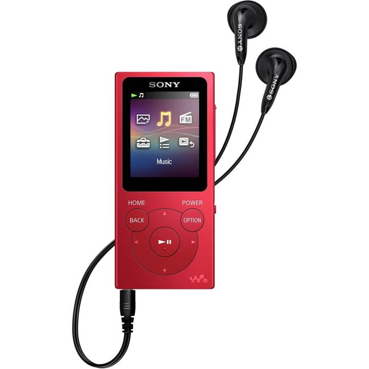 SONY MP3-Player Walkman NW-E394R (8.0 GB, Rot)