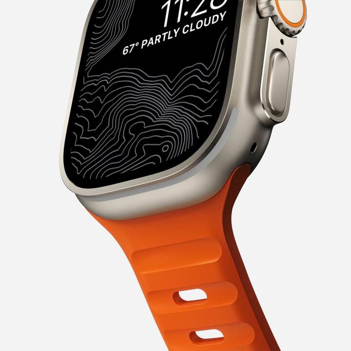 NOMAD GOODS Limited Edition Cinturini (Apple Watch Universale, Arancione)