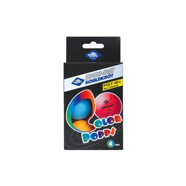 DONIC SCHILDKRÖT Balles de ping-pong Color (6 x)