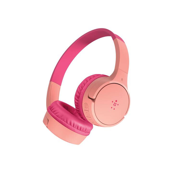 BELKIN SoundForm Mini Casque d'écoute pour enfants (On-Ear, ANC, Bluetooth 5.0, Pink)