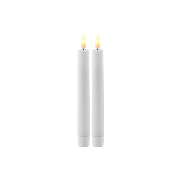 SIRIUS Sille Midi LED-Kerze (Weiss, 2 Stück)