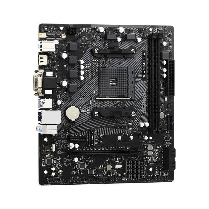 ASROCK A520M-HDV (AM4, AMD A520, Micro ATX)