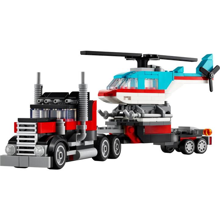 LEGO Creator 3-in-1 Tieflader mit Hubschrauber (31146)