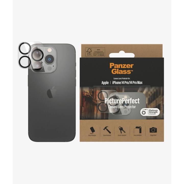 PANZERGLASS Kamera Schutzglas (iPhone 14 Pro Max, iPhone 14 Pro, 1 Stück)