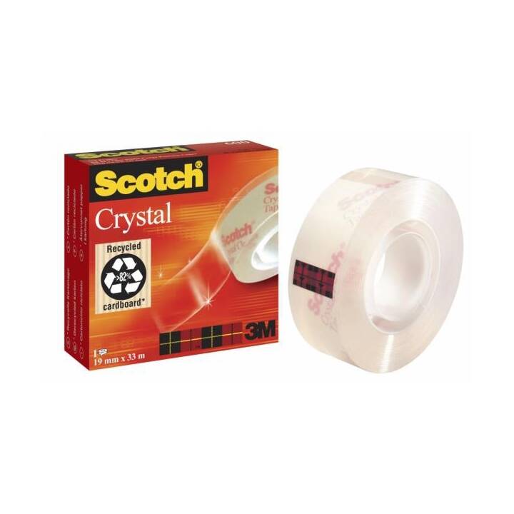 SCOTCH Nastro da ufficio Crystal (19 mm x 10 m, 1 pezzo)