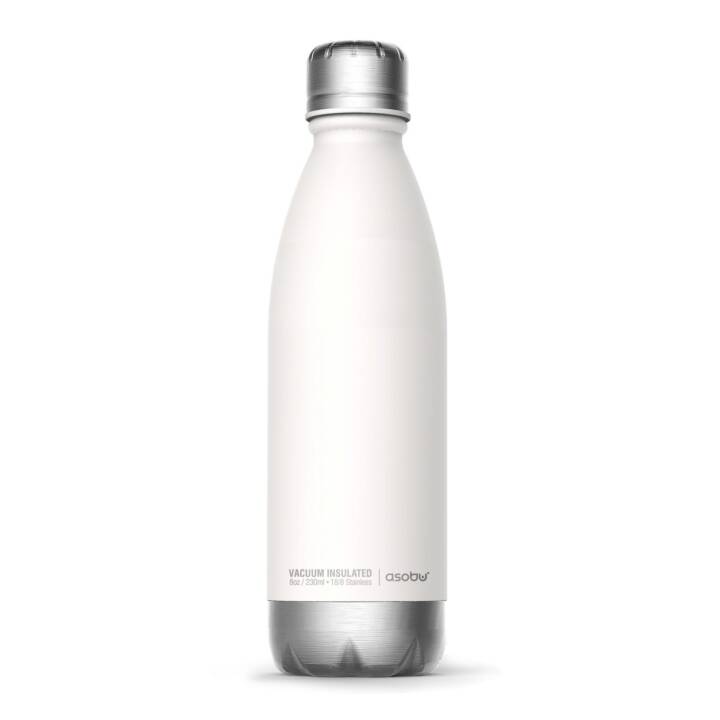 ASOBU Thermo Trinkflasche Central Park (0.5 l, Weiss, Silber)