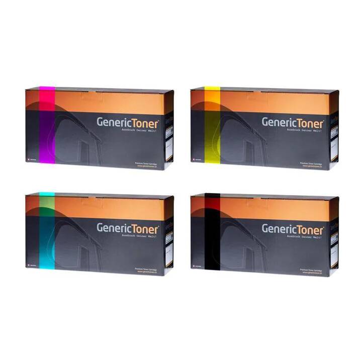 GENERICTONER Rainbowkit 40 (Multipack, Gelb, Schwarz, Magenta, Cyan)