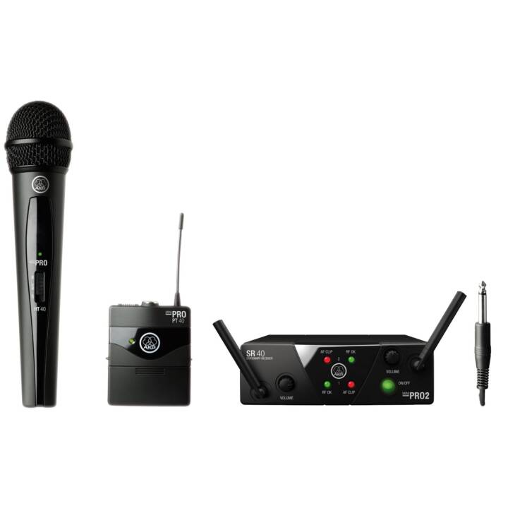 AKG WMS40 Mini Dual Vocal Microfono da mano (Nero)